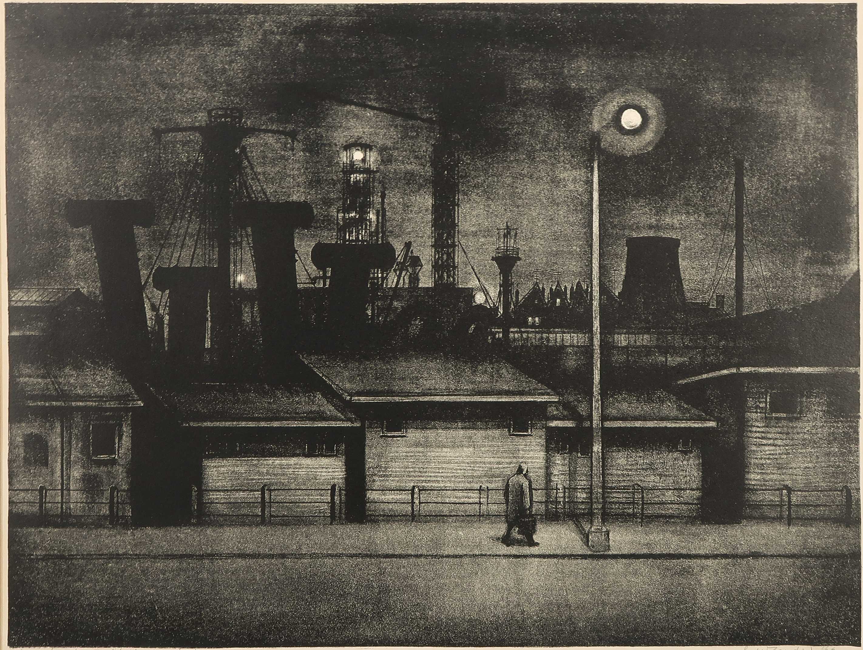 Eduard van Zanden - Litho, Havenbuurt  verkocht voor € 40!