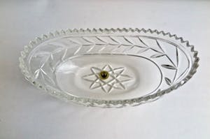 Walther glas - Schaal en servethouder - Kristalglas en Kristallen Vaas - Floraal decor kopen? Bied vanaf 10!