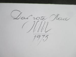 Niet of onleesbaar gesigneerd - Litho, gesigneerd "das Rote Rad" kopen? Bied vanaf 1!