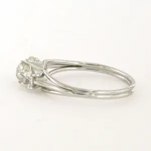 14k witgouden ring bezet met bolsjewiek geslepen diamanten - rm 17 kopen? Bied vanaf 600!
