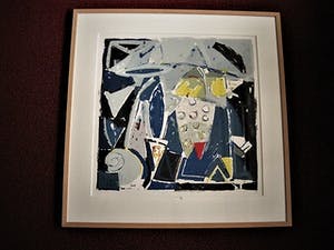 Piet Warffemius - EYECATCHER - grote (1986) gesigneerde Kleurenzeefdruk "Nepal" - fraai ingelijst kopen? Bied vanaf 30!