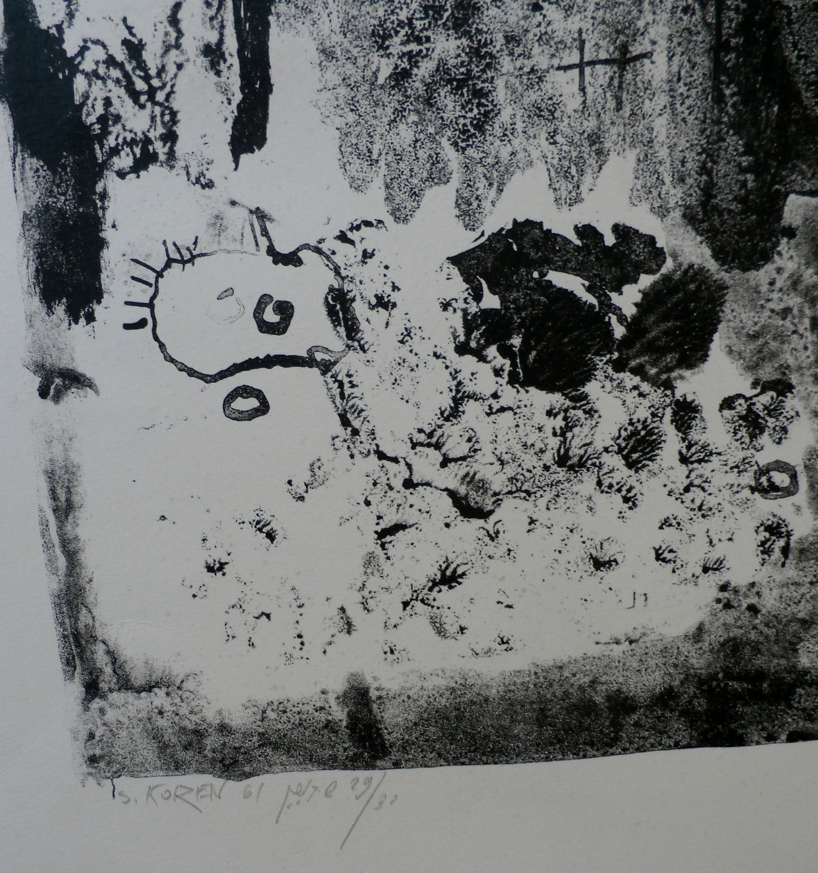 Shlomo Koren - litho: abstract - 1961 kopen? Bied vanaf 35!