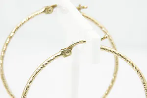 Elegante set 14 karaats geel-gouden dames zg. "Creolen" Oorclips - gekeurd. kopen? Bied vanaf 90!