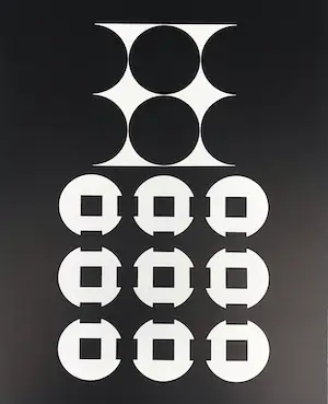 Victor Vasarely - 2 prachtige offset lithos - CANOPUS en MIMAS - 1973 - Editions du Griffon kopen? Bied vanaf 1!