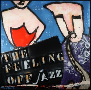 Jack Liemburg - Gemengde techniek op doek, The Feeling of Jazz (Groot) kopen? Bied vanaf 100!