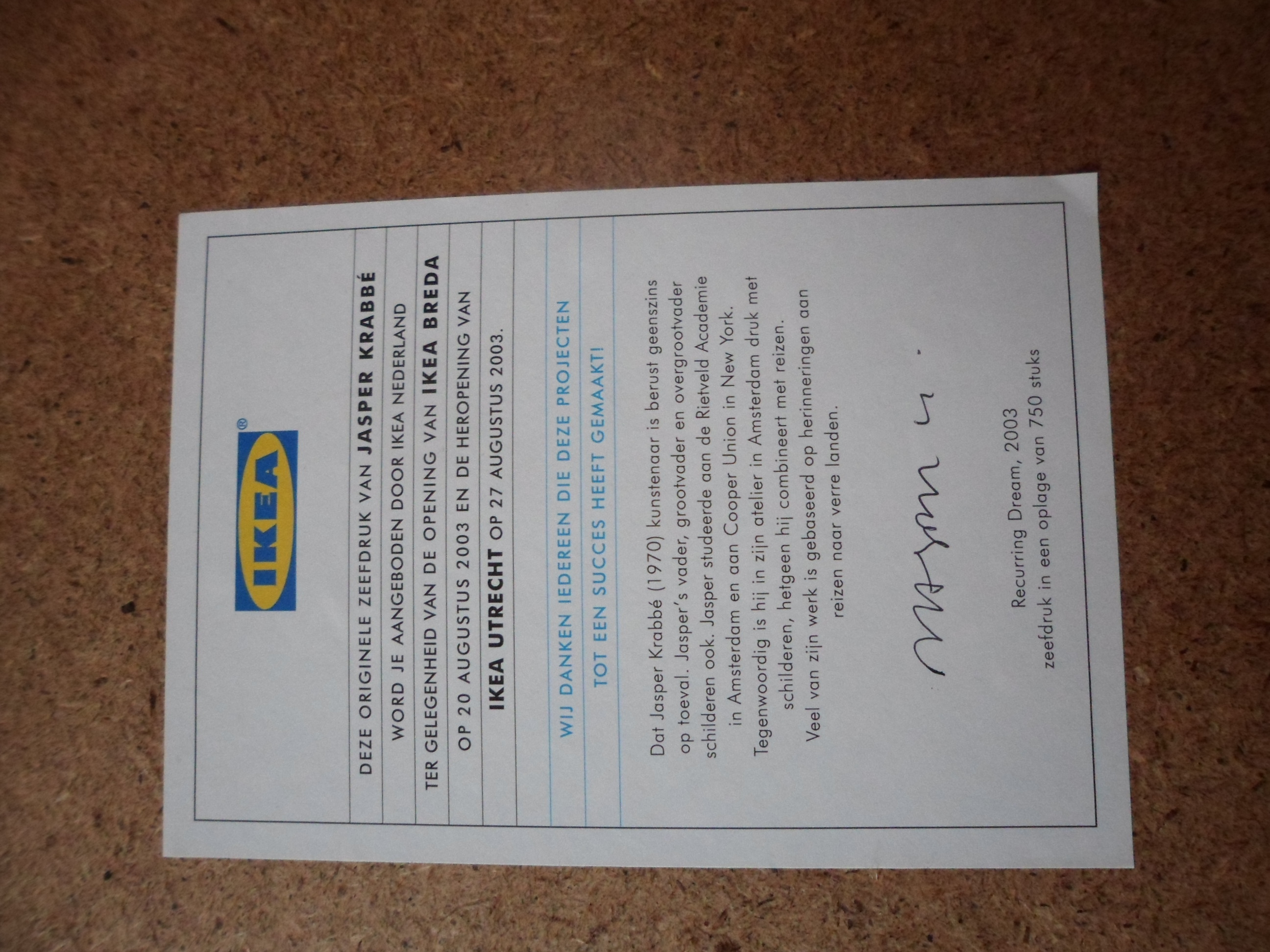 Jasper Krabbe - Zeefdruk, Geen titel kopen? Bied vanaf 40!