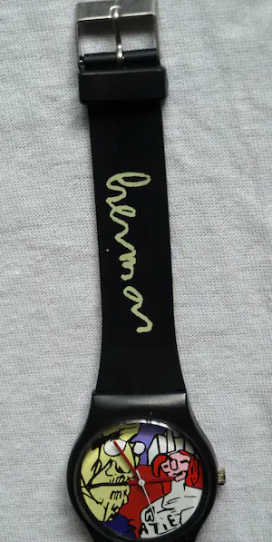 Herman Brood - 2x Horloge , “Erik Satie” en “Vliegtuig” – met doosjes kopen? Bied vanaf 1!