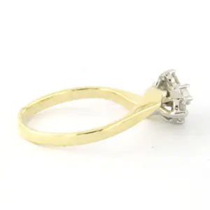 14k bicolour gouden ring met briljant geslepen diamant tot. 0.25ct – F/G - VS/SI kaufen? Bieten Sie von 275!