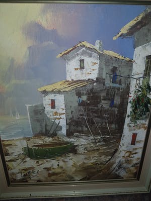 Niet of onleesbaar gesigneerd - 3 schilderijen van belgische kunstenaars kopen? Bied vanaf 1!