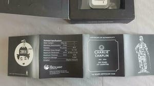 Curiosa - Charlie Chaplin 100 YEARS OF LAUGHTER 1 oz .999 Silver Lenticular Coin Bar kopen? Bied vanaf 75!