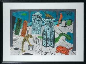 Lianne de Lepper - Houtsnede, Fragmentenreis II - Ingelijst kopen? Bied vanaf 1!