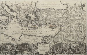 Hendrik Keur - en Jacob Keur, Kopergravure - Beschrijving van de reizen Pauli - Ingelijst kopen? Bied vanaf 20!