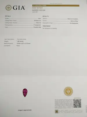 Robijn- en diamanten ring kopen? Bied vanaf 1500!