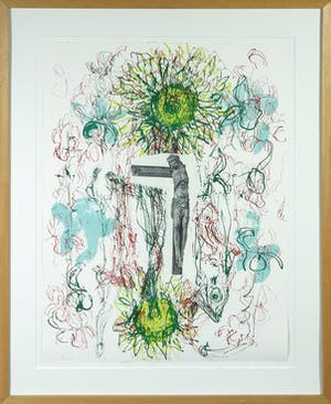 Marc Mulders - Zeefdruk en collage, Vallen - Ingelijst kopen? Bied vanaf 250!