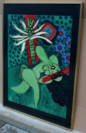 Corneille - Ingelijste litho: Elle est fleur - 1972 kopen? Bied vanaf 375!