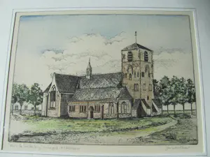 Jan Noordhuis - Kerk te Valkenburg anno 1732 kopen? Bied vanaf 30!