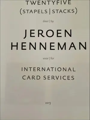 Jeroen Henneman - 3D object: TWENTYFIVE STAPEL | STACK - 2013 kopen? Bied vanaf 999!