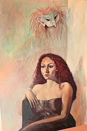 Niet of onleesbaar gesigneerd - "Wicked Woman" - Italiaans/Venetiaanse school - Gesigneerd - Groot verkocht voor € 1!