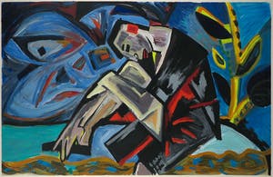 Cees Landsaat - Acryl op papier, Nigel - Ingelijst (Groot) kopen? Bied vanaf 100!