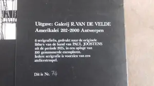 Paul Joostens - "Les Mollusques" 1925 Litho's kopen? Bied vanaf 150!