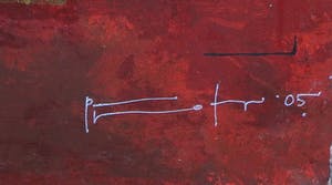 Piotr Konkel - Zeefdruk op papier (bevestigd op board), Zonder titel kopen? Bied vanaf 1!