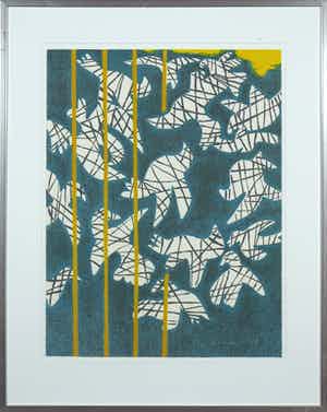 Corneille - Zeefdruk, Ouvrez la cage au oiseaux - Ingelijst verkocht voor € 250!