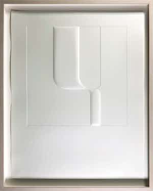 Harry van Kuyk - Reliëfdruk, Q (uit het Groot Abecedarium) - Ingelijst verkocht voor € 150!