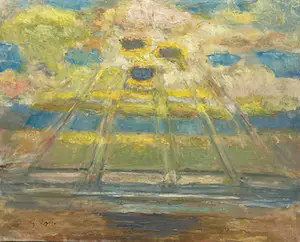 Ger Sluijter - Groot olieverfschilderij op doek - gesigneerd kopen? Bied vanaf 100!