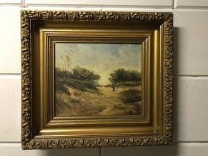 Elias Stark - Duinlandschap met persoon kopen? Bied vanaf 75!