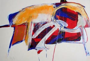 Arty Grimm - Ingelijste acryl op board - 1989 kopen? Bied vanaf 250!