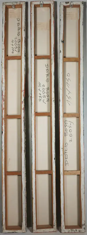 Dario Bosa - Gemengde techniek op doek, Drieluik zonder titel kopen? Bied vanaf 200!