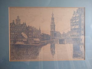 Niet of onleesbaar gesigneerd - Munttoren te Amsterdam kopen? Bied vanaf 1!