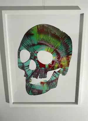 Damien Hirst - Skull Spin Painting - UNIEK - 2009 kopen? Bied vanaf 1995!