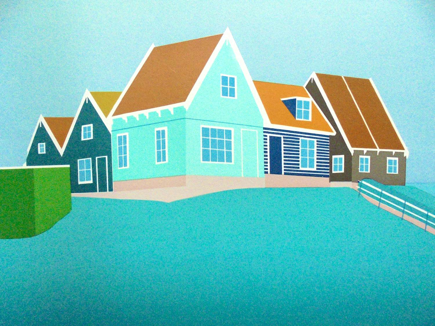 Jurjen Fontein - Prachtig haven gezicht op Marken.Mooi van kleur. kopen? Bied vanaf 75!