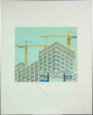 Sees Vlag - Zeefdruk, Nieuw bouw - Ingelijst verkauft für € 40!