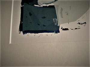 Piet Warffemius - EYECATCHER - grote (1986) gesigneerde Kleurenzeefdruk "Nepal" - fraai ingelijst kopen? Bied vanaf 30!