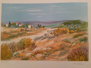 Ray Poirier - PROVENCE / KLEURLITHO / 76x56cm / kopen? Bied vanaf 35!