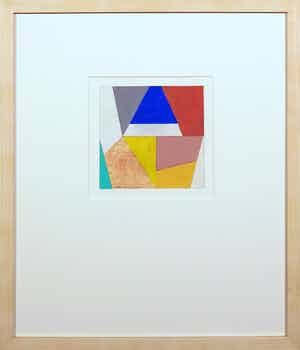 Henri Plaat - Gouache, Zonder titel - Ingelijst verkocht voor € 50!