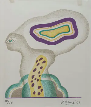 Jörg Remé - Litho (1969) - Ingelijst kopen? Bied vanaf 55!