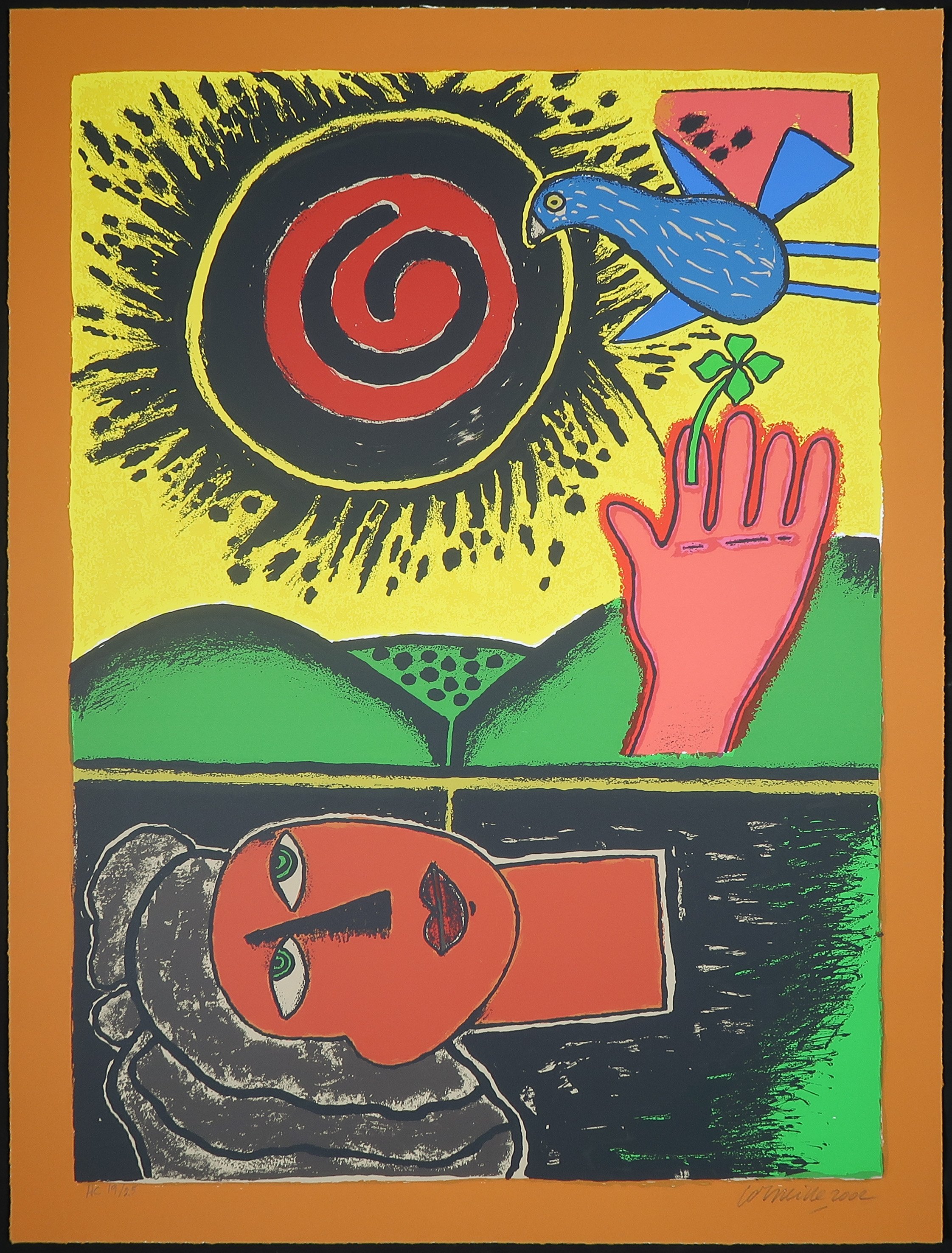 Corneille - Zeefdruk, Soleil cou coupe III kopen? Bied vanaf 140!