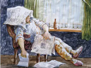 AcheterHans van Norden - Grote, in 1986 geschilderde karikaturale Aquarel "Willem" gesigneerd? Enchérissez de 51!