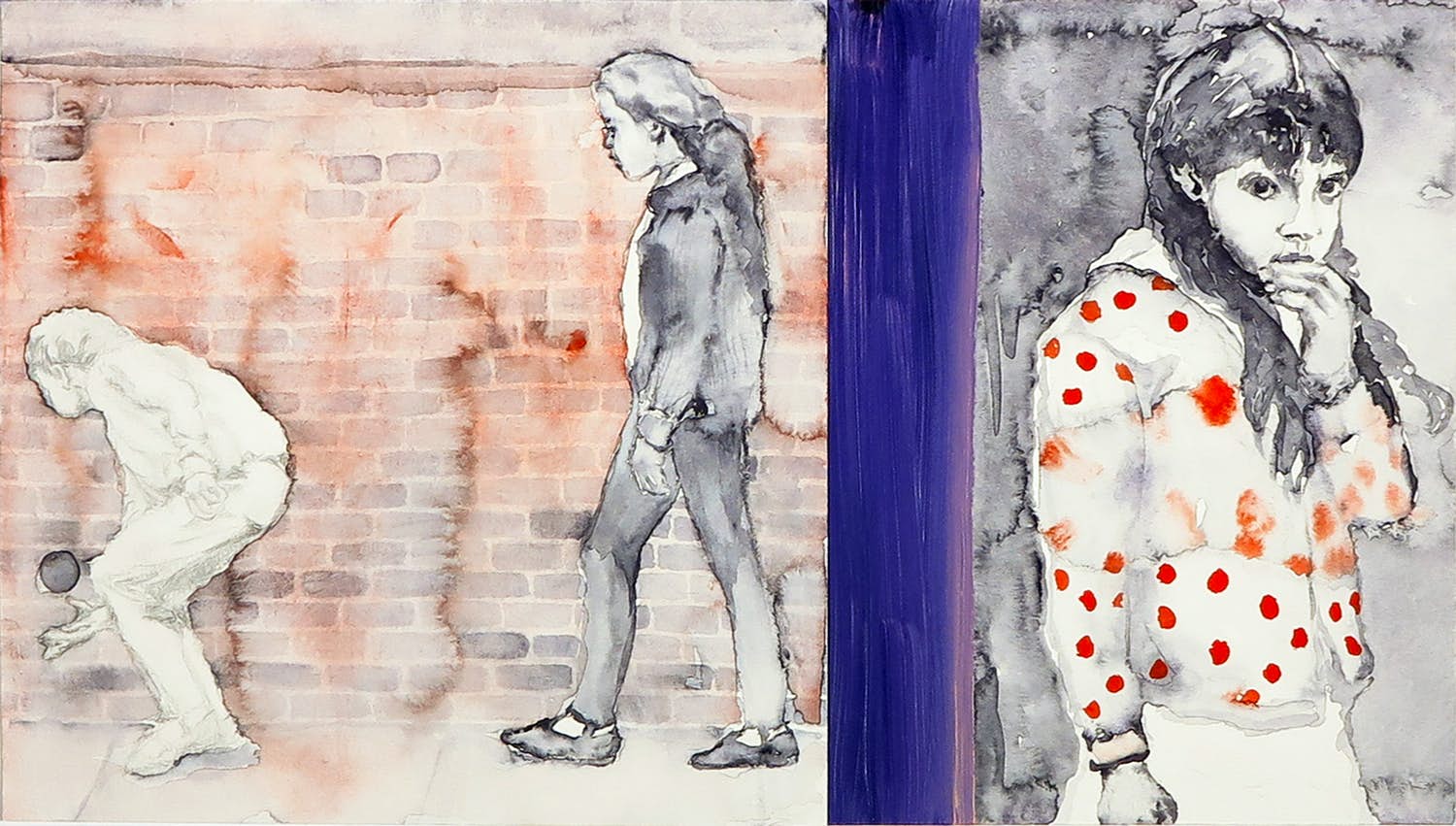 Rineke Marsman - Gemengde techniek op papier, Childhood Secrets kopen? Bied vanaf 1!