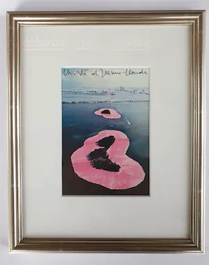 Christo - 3 gesigneerde Taschen kaarten - ingelijst - 27 x 22 cm kopen? Bied vanaf 375!