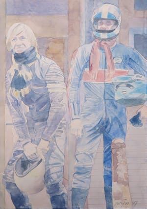 Jurjen de Haan - Aquarel, Coureurs kopen? Bied vanaf 1!