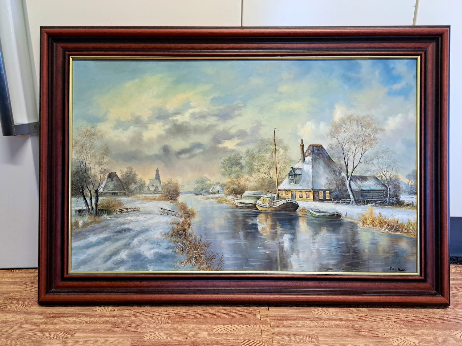 Frank van den Burg - Winterlandschap kopen? Bied vanaf 60!