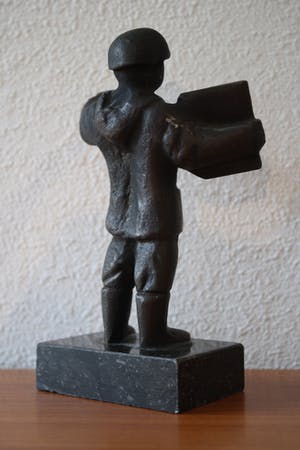 Marlies Noordkamp-Drummen - bronzen beeldje - de opzichter kopen? Bied vanaf 25!