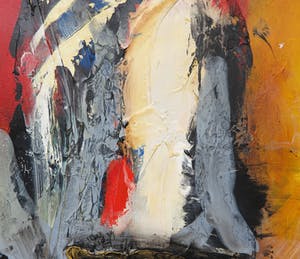 Hans Vanhorck - Olieverf op doek, Abstract painting (Groot) kopen? Bied vanaf 450!
