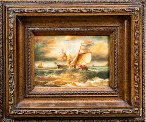 Niet of onleesbaar gesigneerd - 2x Hollandse School Zeelandschappen (XX) kopen? Bied vanaf 1!