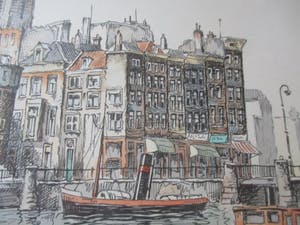 Niet of onleesbaar gesigneerd - Amsterdam Prins Hendrikkade kopen? Bied vanaf 10!