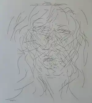 Buy Jaap Hillenius - Handgesigneerde ets | 'Portret' | 1988? Bid from 60!